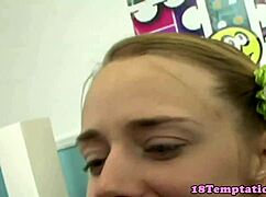 Petite Teen 18+ Amateur Cocksucking And Tugging