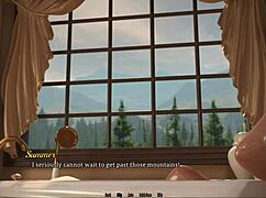 dreamland 26 - two redhead hotties with shaved pussies showering naked in nature