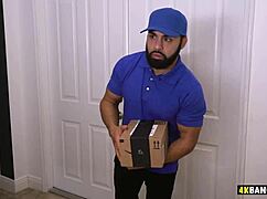 Busty Milf Masturbating Caught By Delivery Boy