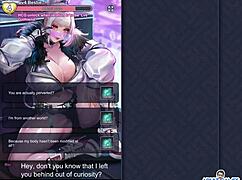 in EP1, RINS TEASINGLY REVEALS HER WET, DRIPPING PUSSY IN HENTAI