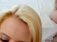 Watch the teen and milf fight for affection in this threesome.