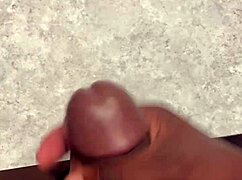 Man, huge cumshot just exploded all over my bathroom counter!