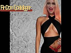 Blonde goddess dances for findom goaldiggers in domination session