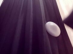 Italian mother-in-law takes you shopping for leather dresses in a public store