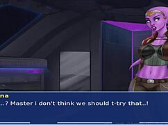 Star Wars Orange Trainer Cosplays Bang with Hot Alien Sith Girls in Group Monster Action