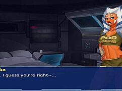 Star Wars Orange Trainer Cosplays Bang with Hot Alien Sith Girls in Group Monster Action