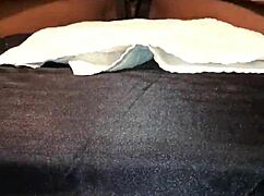 Ebony babe tied down squirts on big black cock! Monster dick makes her explode in ecstasy!