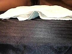 Ebony babe tied down squirts on big black cock! Monster dick makes her explode in ecstasy!