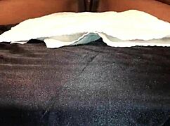 Ebony babe tied down squirts on big black cock! Monster dick makes her explode in ecstasy!