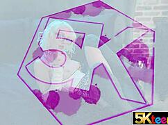 I'm Natalie Knight, a blonde teen getting creampie'd multiple times in my lingerie.