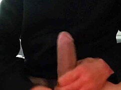 The gay hunk rides the big cock in homemade scene.