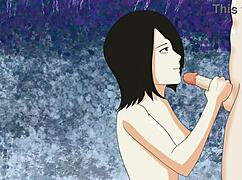 Mikasa Giving Head And Getting Nailed In Cave