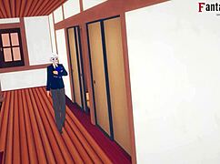 kushina uzumaki gets fucked while sarada uchiha watches jealously in this full movie