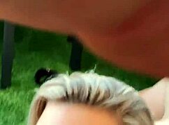 Fitness Amateur Couple Engages in Deepthroat and Ass Fucking on Balcony