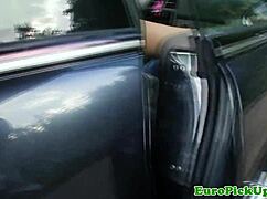 Close-Up View Of Blonde Amateur Teen 18+ Bent Over In Public, Sucking Cock In Doggystyle Position Near Neighbors.