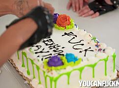 I'm in this anti-Valentine viral fuck fest with Krissy Knight, Lola Aiko, and Nicky Rebel.