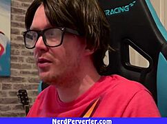 The geek with glasses gets two girls