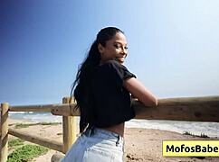 Eden West seducing Charles Dera with her big natural tits 😍