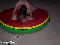 i see pretty asian girls at full moon party on the beach, so sexy