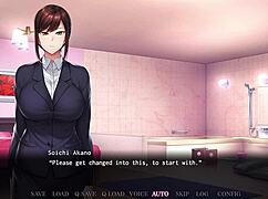 Anime Teacher Ayako Seduces Student with Oiled Lingerie in Hot Hentai Scene