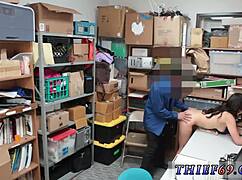 I caught a teen cop in uniform, she's so petite and rough, old enough at 18-19, hardcore action