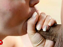 Young russian girl delivers throbbing oral creampie close up