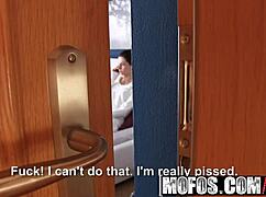 gorgeous brunette arian joy rides her voyeur in sneaky pov action