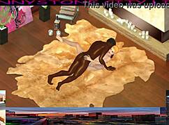 Blonde 3D Cartoon Babe Takes on Big Black Cock in Jonnystone City