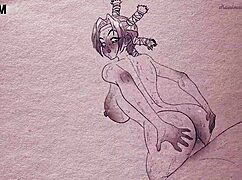 animation on paper with pens and pencils hentai anime hunter x hunter menchi cartoon porn 2d sex