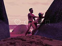 i’m so horny she begged for a rimjob and came hard with tattooed blonde handjob.