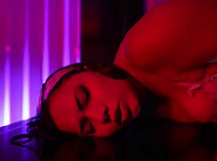 After my bosses leave, I finish cleaning the toilet and masturbate in the kitchen with a dildo until a delicious orgasm.