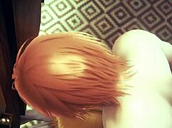 Femboy Zelda Delivers Handjob and Blowjob to Link in Sissy Crossdress Cosplay