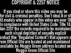 Maggie Green Fucks Herself With Dildo And Cream On Tits?