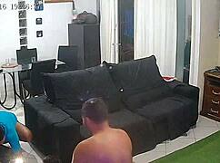 Latina wife gets fucked by friend in intense interracial scene.