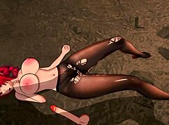 I ride that huge cock with my big tits and ass in 3d hentai fantasy