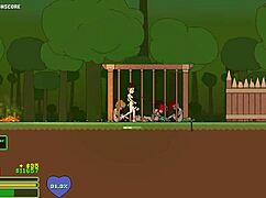 Jungle Captivity Speedrun 2 Part 1 with Wild Monster Action in Forest Setting.