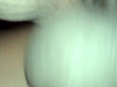 Angelg and Kuzz's fat pussy contrasts with shaved hairless look during fucking