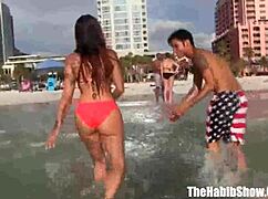 Stefania Mafra licks toes during phat booty fuck fest with Derek Anthony.