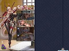 In the first episode of King of Kinks, Rin persistently jerks my cock in this kinky anime hentai adventure