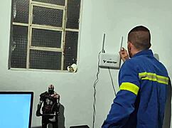 i called the electrician to fix my tv and we had fun