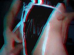 Hey, look at this busty shemale maid dressed in sexy lingerie!