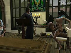 Church Scene With Big Tits