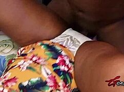 i tear her pants and pound her tight wet pussy hard with my big black cock