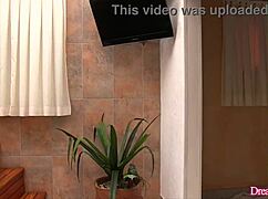 naughty tranny bella atrix stuffs tight asshole with dildo solo