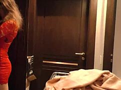 Spinner Dreamgirl Teen Candice Flashes Backstage While Eating And Dancing Wildly.