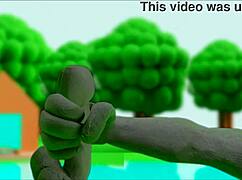 Claymation masturbation in anime hentai style with cartoon characters exploring self-pleasure through vivid scenes and detailed animations