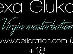 Alexa Glukoza young babe touches herself outside in the open