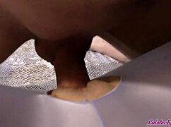 Babe in glasses rides dick sensually after yoga, then gives blowjob 😍