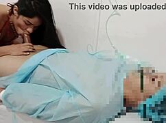 Horny latina nurse bends over for doggystyle and missionary relief.