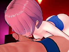 a ram loves giving footjobs in a bikini for wild 3d fun